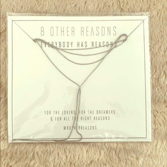 NIB 8 other reasons silver choker lobster clasp - Picture 5 of 7